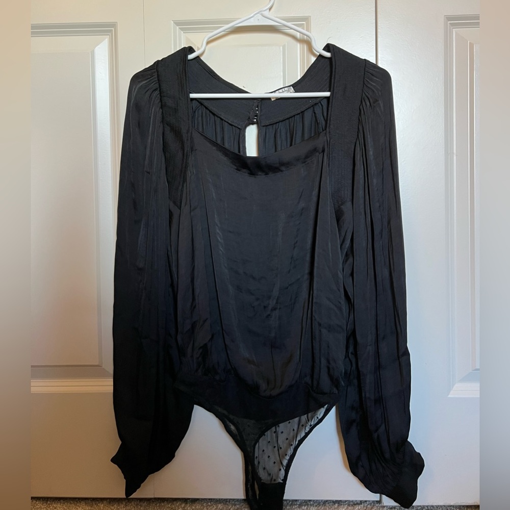 Gorgeous Free People silk bodysuit